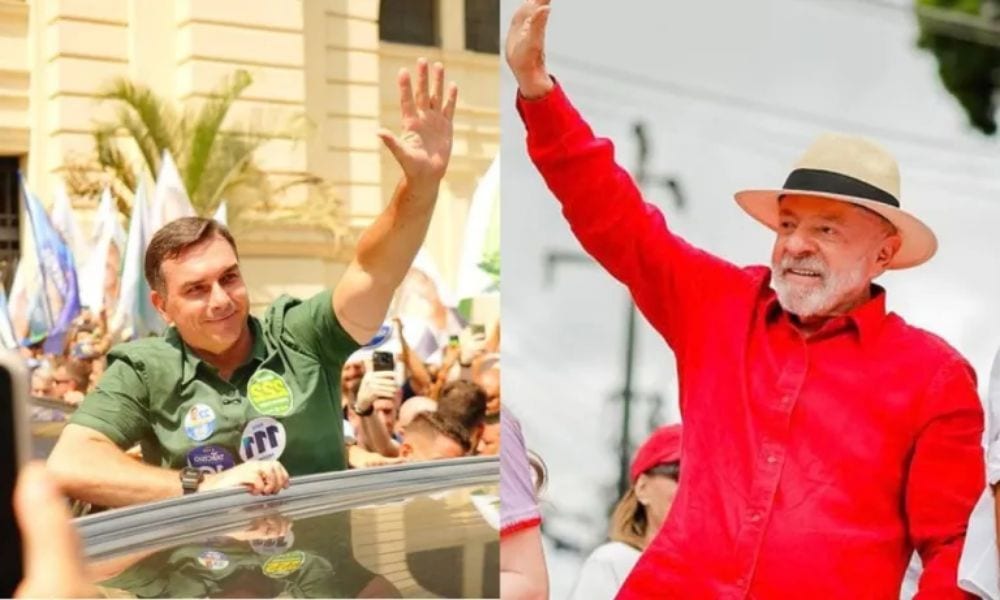 No horário eleitoral, Flávio exalta apoios no 2º turno e Lula cita riscos do adversário
