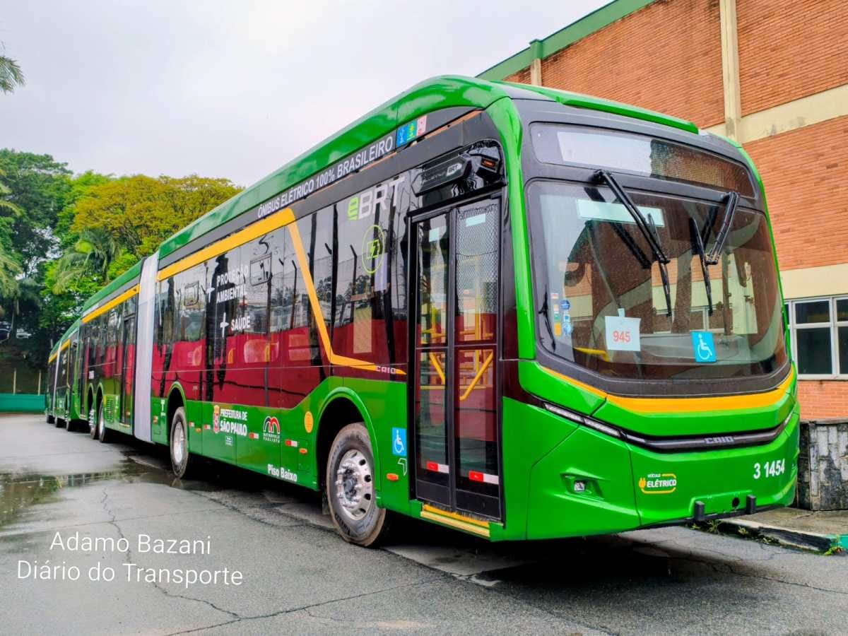 Eletra avança na produção de ônibus elétricos superaticulados com carroceria Caio e-Millennium BRT padrão "Corredores Ve