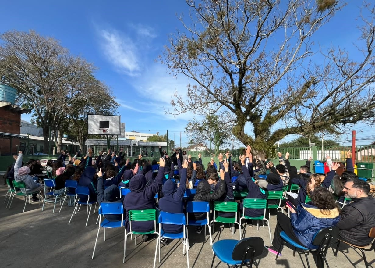 Projeto Educar para Proteger levou conscientização sobre violência contra a mulher a estudantes de Canoas