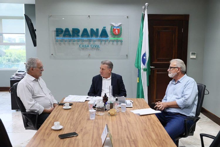 Prefeito Ditão e vice Inei foram a Curitiba tratar de obras e recursos