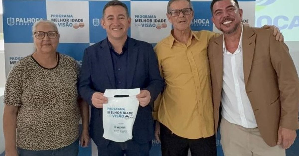 Crianças e idosos recebem óculos em Palhoça; veja como participar dos programas