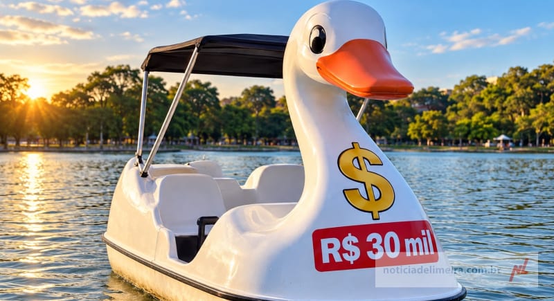 Limeira pagou R$ 30.450 pela locação de 7 pedalinhos para uma só festa