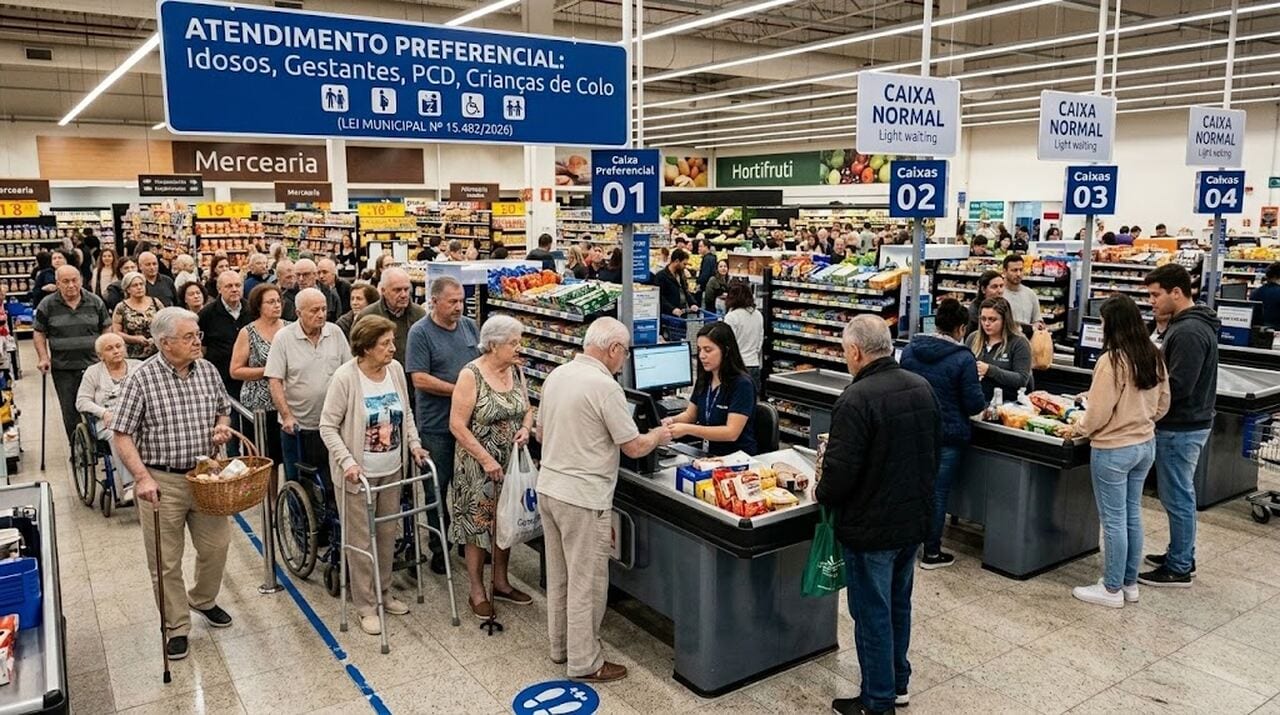 Supermercados: 15 minutos na fila ou multa de até 100 UFMs