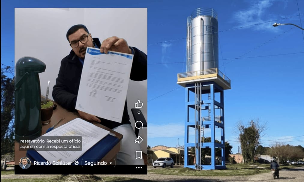 Reservatório da COHAB instalado há ~2 anos só deve funcionar em 2027
