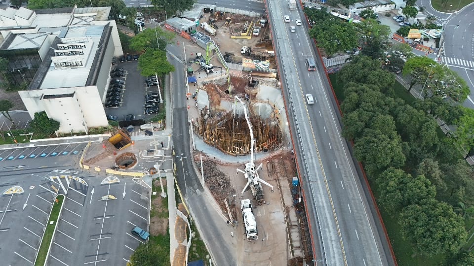 Concretagem do Viaduto Estaiado do Paço começa em São Bernardo