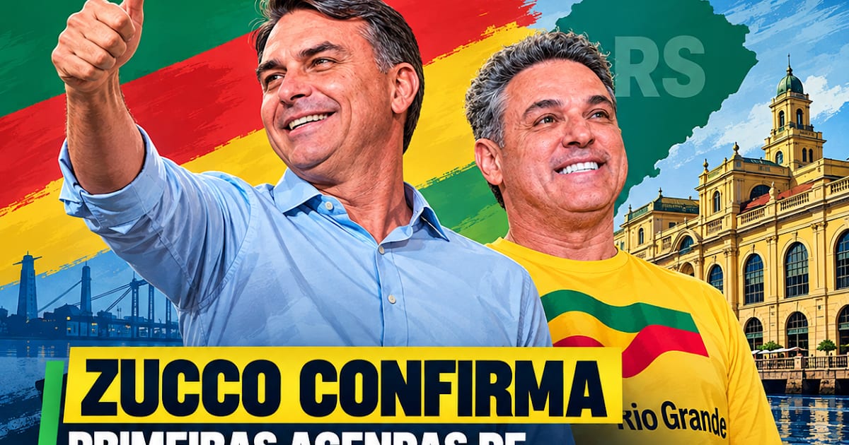 Flávio Bolsonaro desembarca quarta-feira (14) no RS