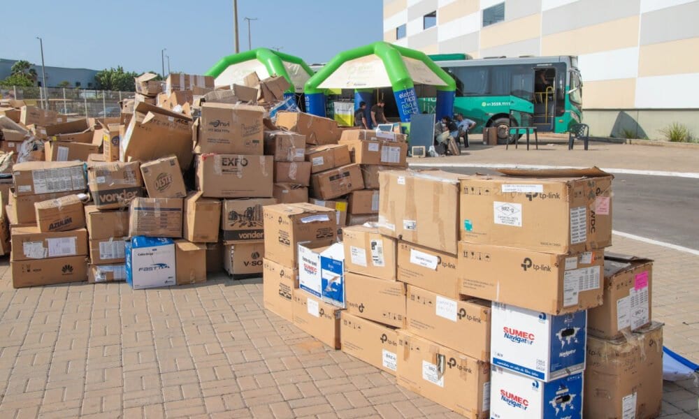 Caravana “Eletrônico não é lixo” recebe mais de 8 toneladas de equipamentos em Araguaína