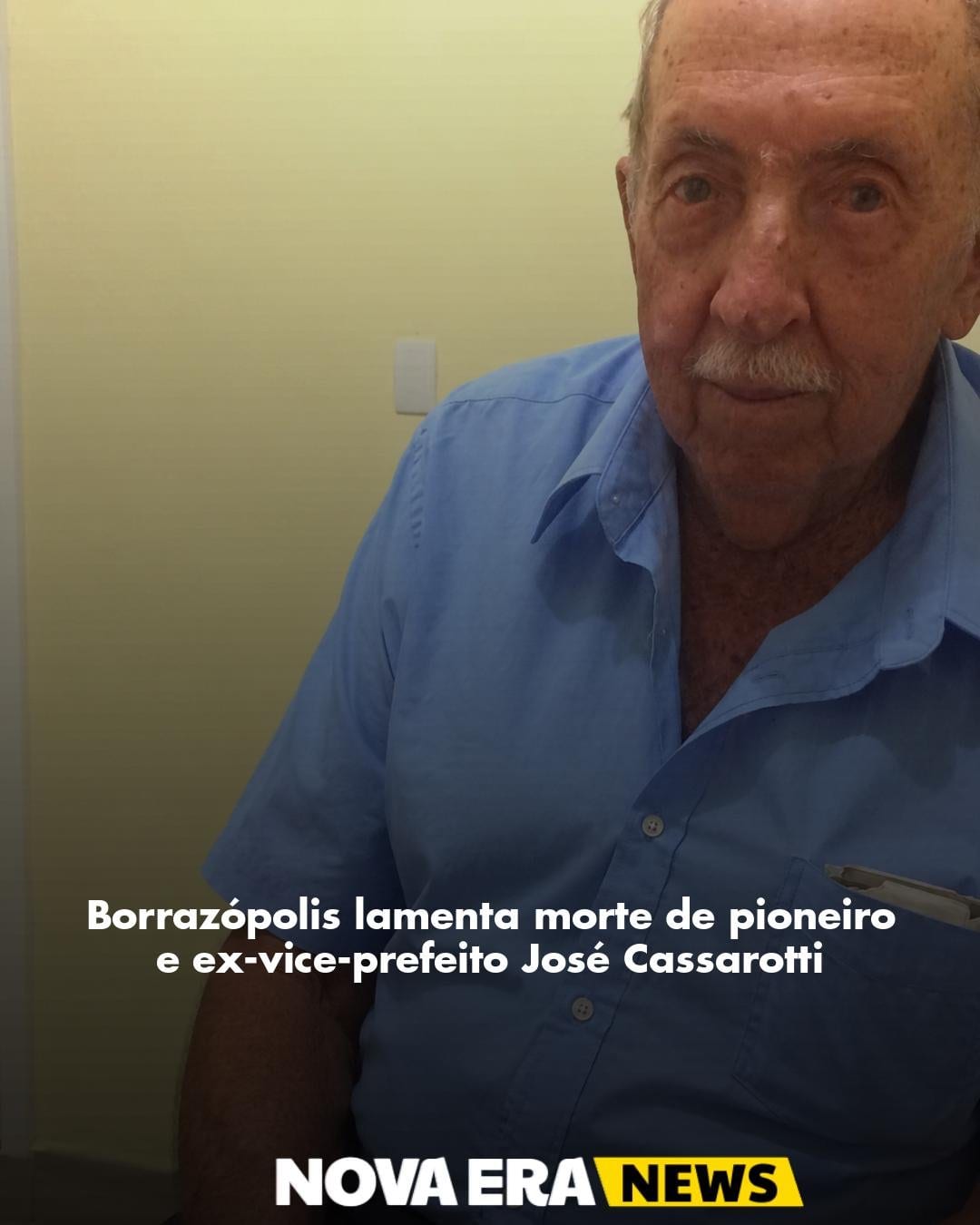 Borrazópolis lamenta morte de pioneiro e ex-vice-prefeito José Cassarotti