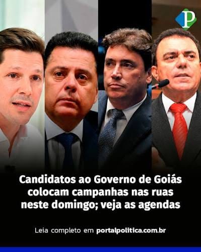 Campanha em Goiás ocupa ruas, rádios e comitês na segunda-feira