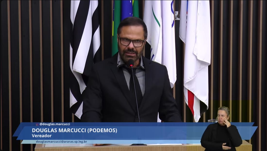 Douglas Marcucci encerra 30 dias na Câmara de Araras e promete seguir trabalhando