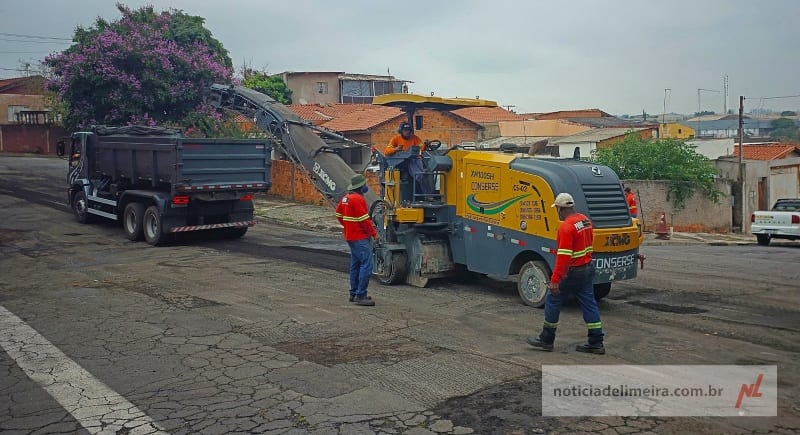 Prefeitura leva asfalto novo a dezenas de ruas de Limeira