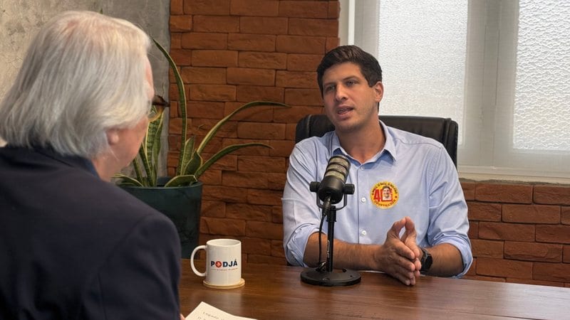 João Campos participa ao vivo do PodJá sobre a eleição de 2026