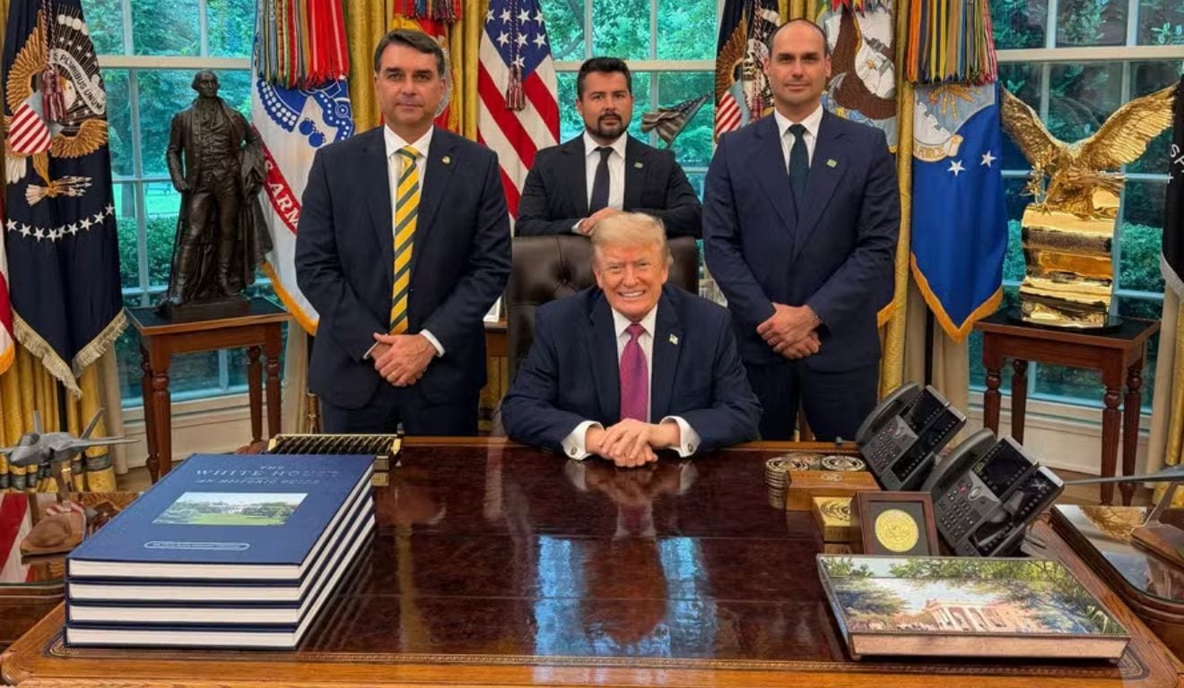 Viagem de Flávio pode elevar tensão diplomática entre Brasil e Estados Unidos