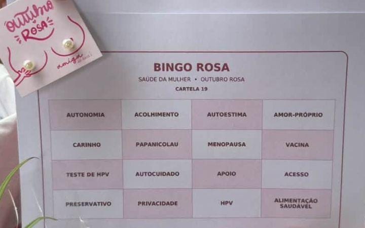 BINGO ALUSIVO AO OUTUBRO ROSA PROMOVE CONSCIENTIZAÇÃO SOBRE A SAÚDE DA MULHER EM ATLÂNTIDA SUL