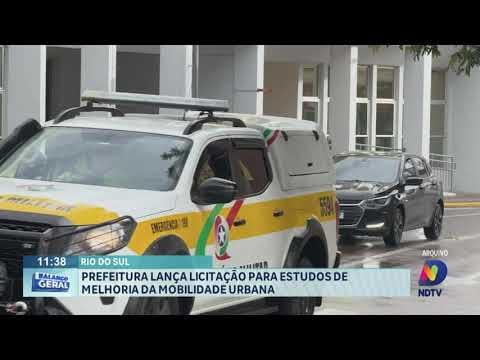 Rio do Sul: Prefeitura lança licitação para estudos de melhoria da mobilidade urbana.