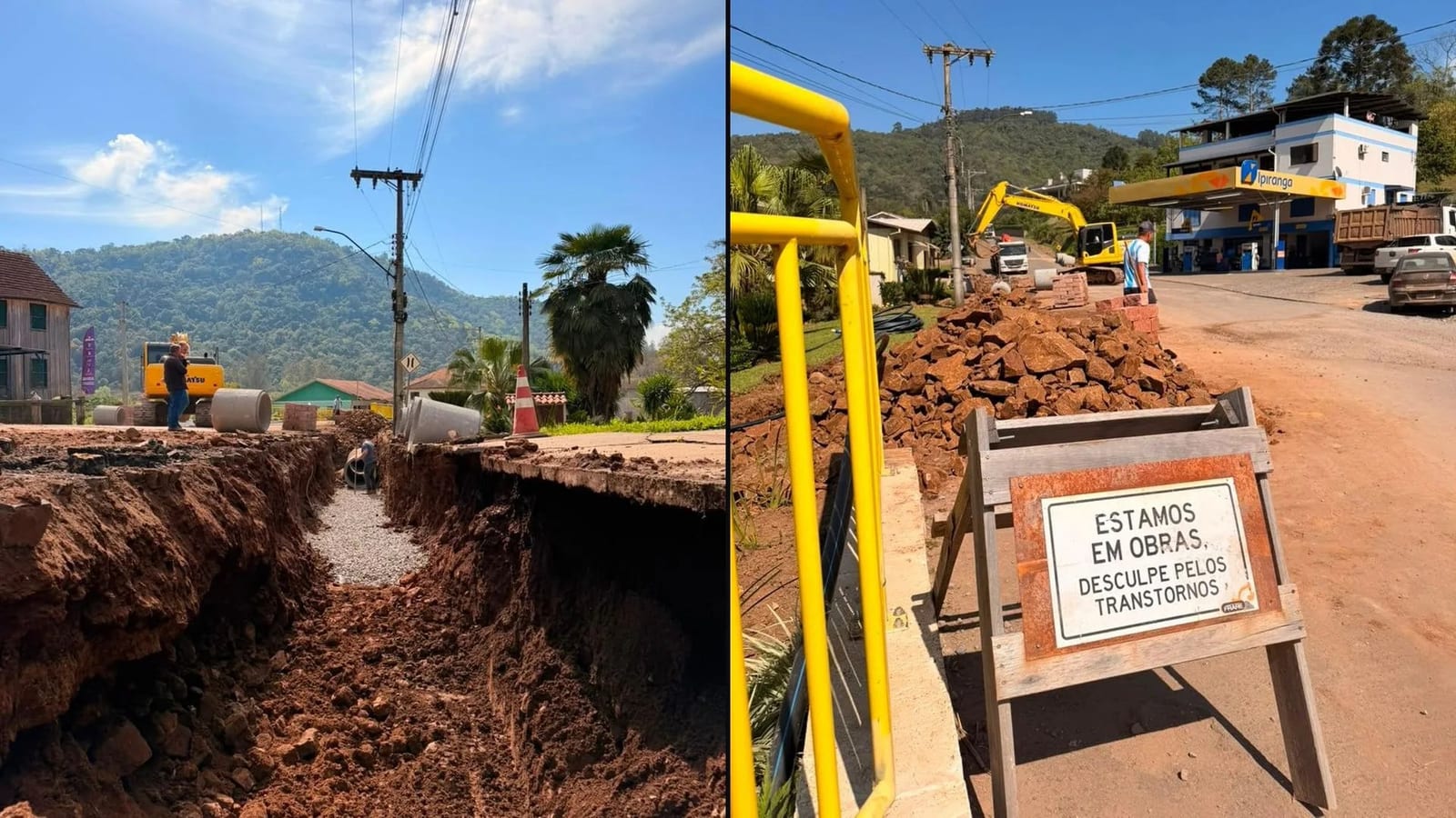 Relvado instala nova tubulação na Avenida Independência após enchente de 2024