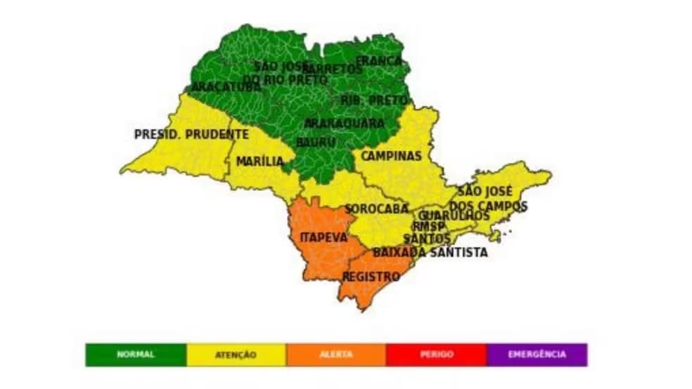 Defesa Civil alerta para calor e pancadas de chuva com raios e rajadas de vento – Confira previsão para Palmital
