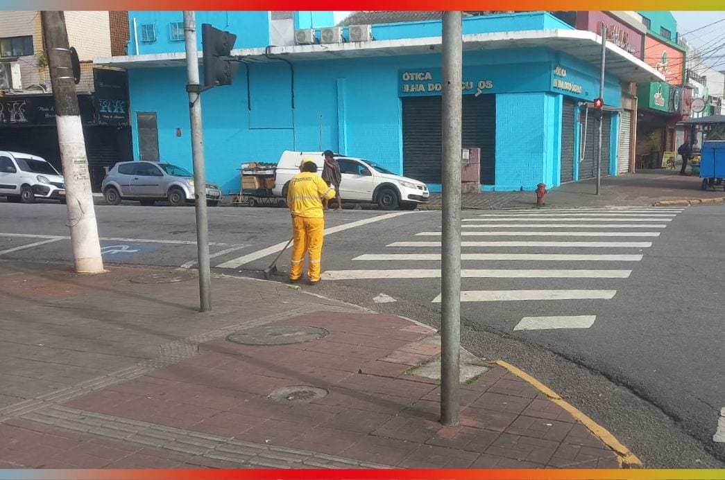 Serviços Públicos/Manutenção completam mais uma semana de zeladoria em Cubatão