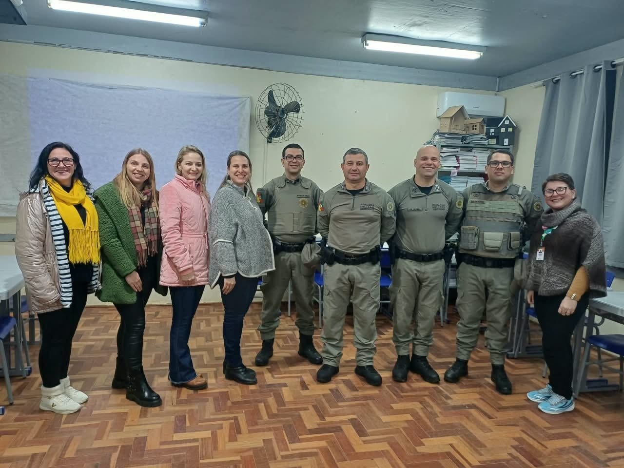 Brigada Militar faz palestra sobre agressor ativo em escolas de Ibarama e Estrela Velha