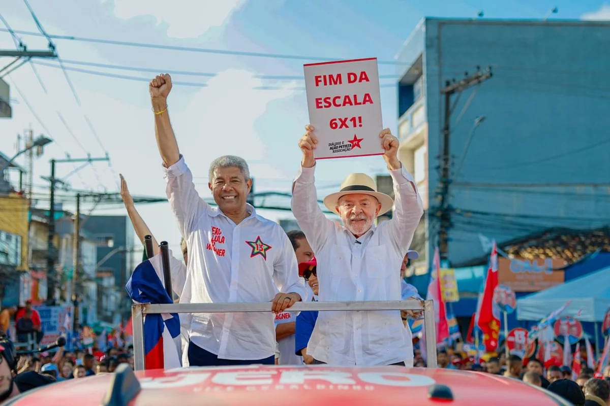 Lula vai às ruas em Salvador para reforçar campanha de Jerônimo