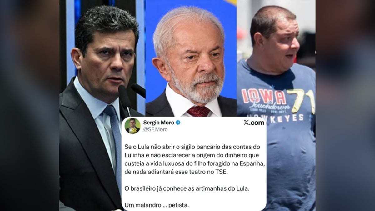 Moro: 'De nada adiantará esse teatro' após Lula não entregar dados de Lulinha
