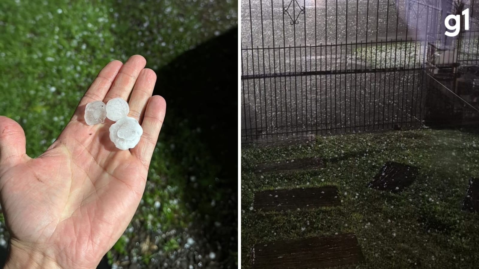 Moradores e turistas recebem alerta vermelho durante temporal com granizo na Serra Gaúcha; mais de 100 casas ficam deste