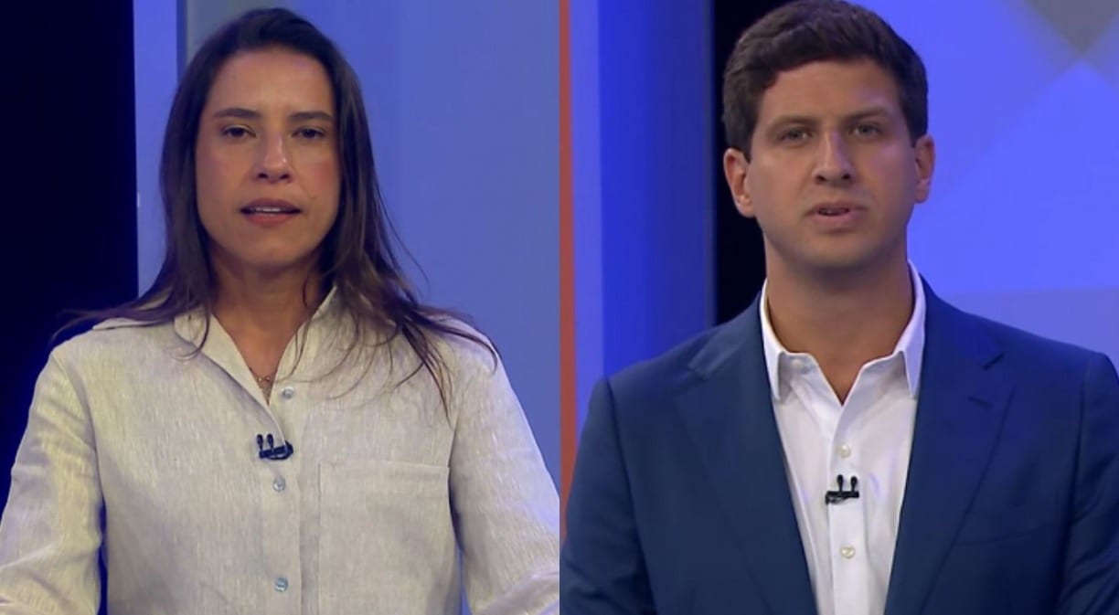 Raquel questiona João sobre Guarda Municipal no debate da TV Globo