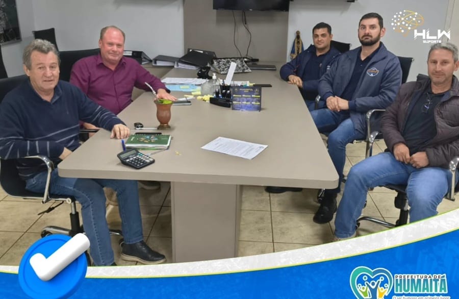 Prefeito e vice-prefeito de Humaitá recebem visita institucional de representantes da empresa São Cristóvão Britagem
