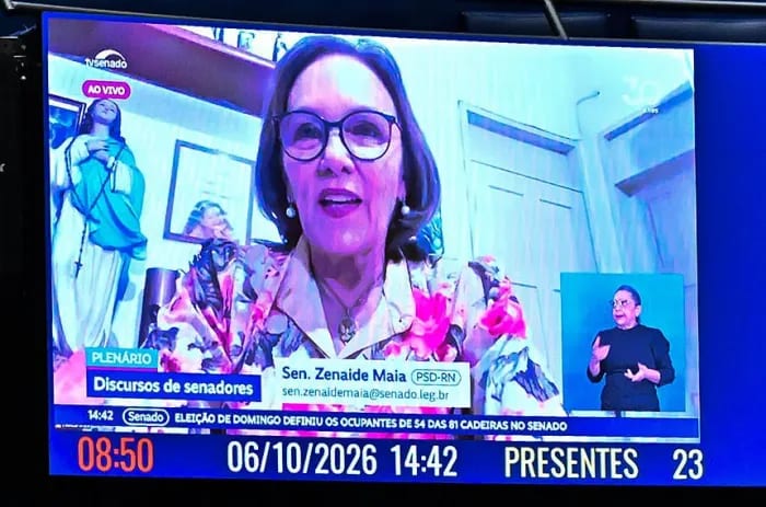 Zenaide Maia defende o fim da escala 6x1 e pede atenção para a vacinação de crianças