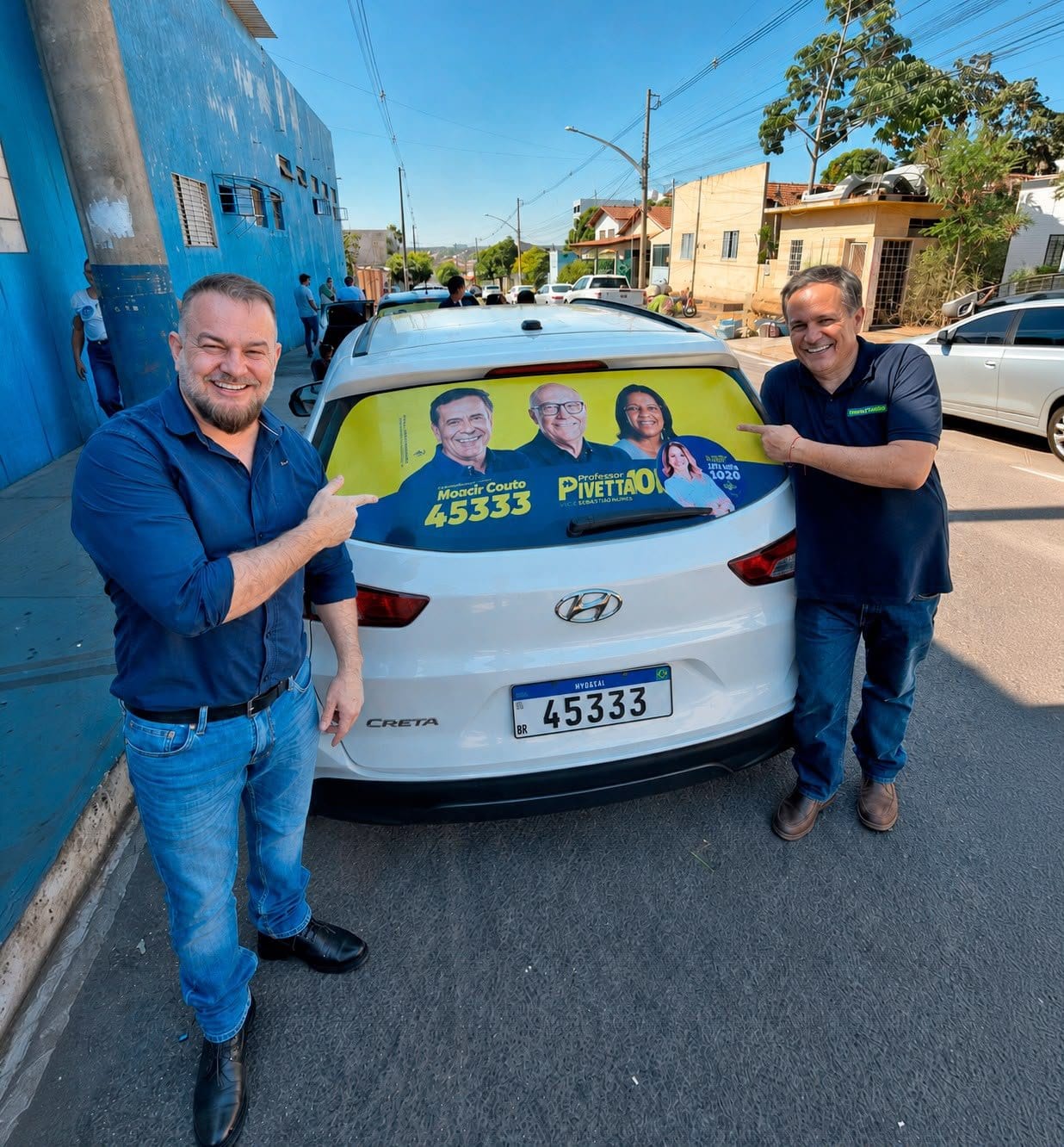 Adesivaço marca largada da campanha de Moacir Couto em Barra do Garças