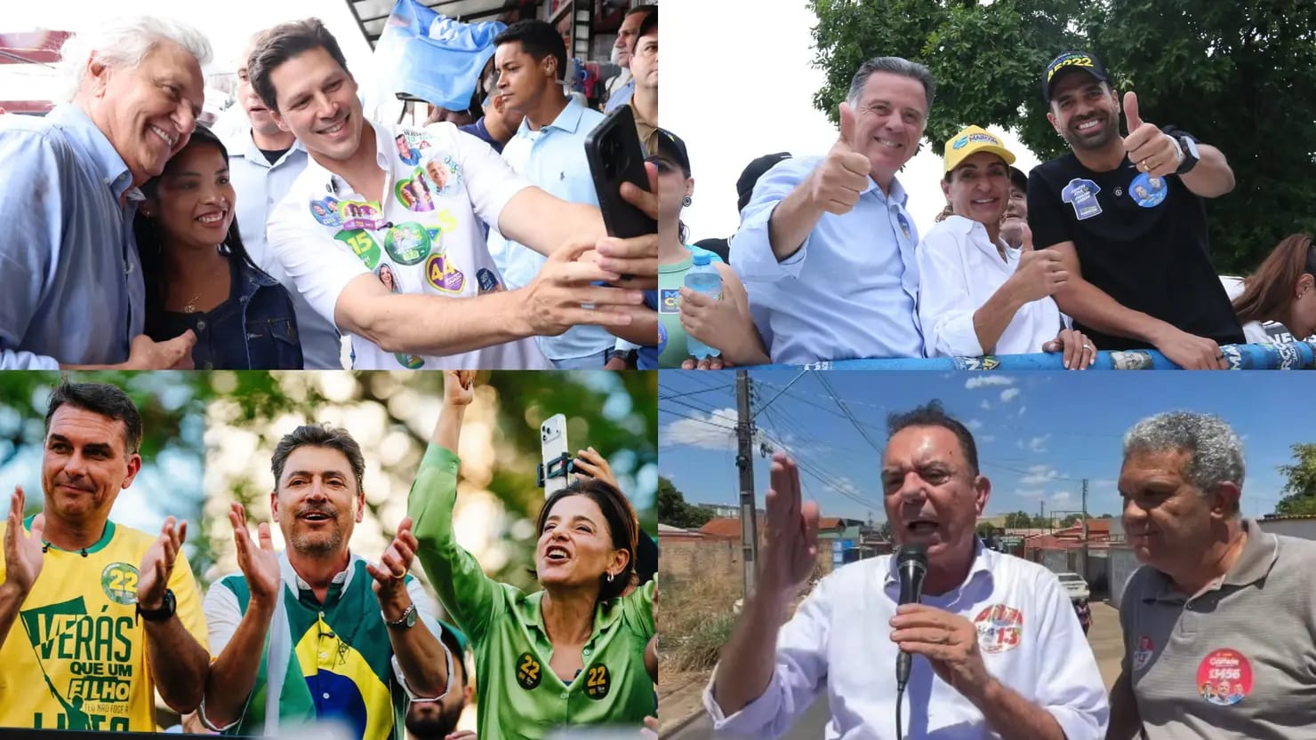 Campanhas em Goiás chegam à véspera com mobilização de rua reduzida