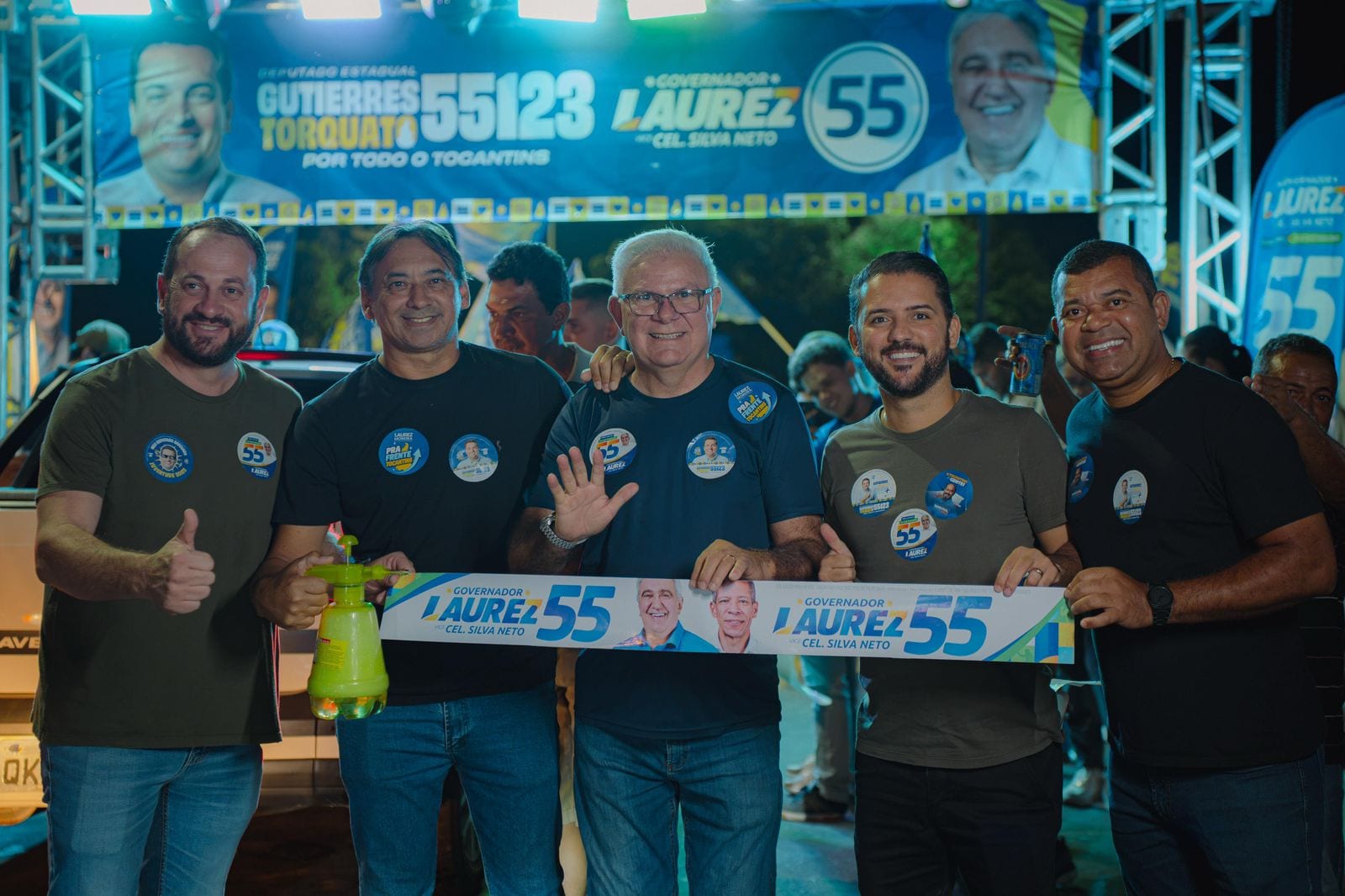 Adesivaço 55 em Dueré reúne prefeito e vereadores da região em grande apoio a Laurez