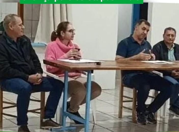 Eugênio de Castro e moradores realizam reunião sobre asfaltamento