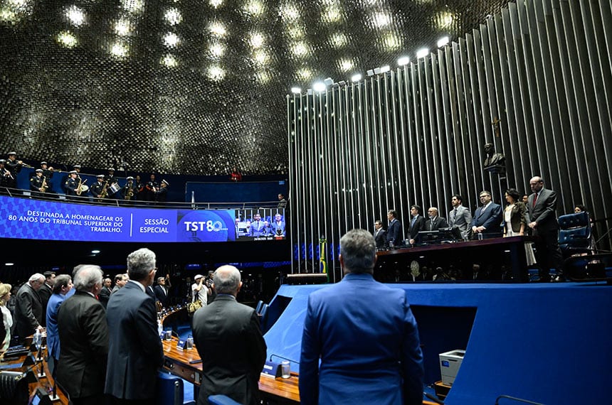Senado celebra 80 anos do Tribunal Superior do Trabalho
