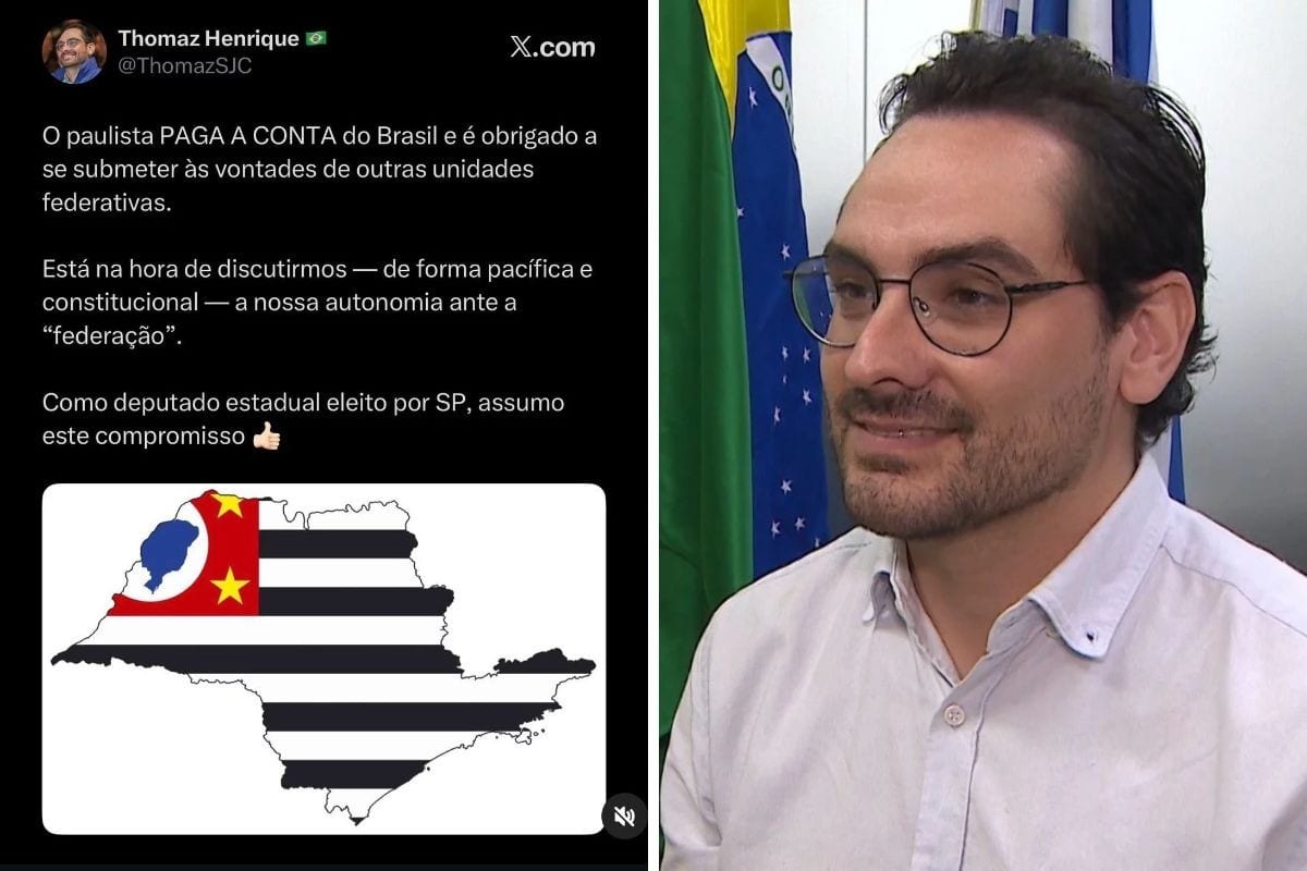 Deputado eleito por São Paulo defende independência do estado após vitória de Lula