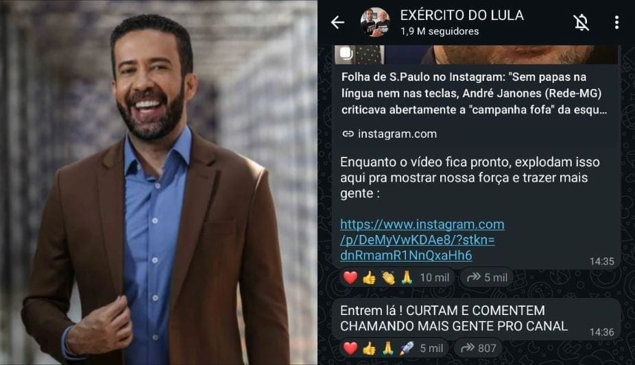 Janones cria "Exército de Lula" e une quase 2 milhões em canal