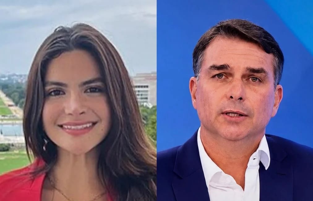 Valentina Gomez dá boas-vindas a Flávio Bolsonaro em meio a possível saída