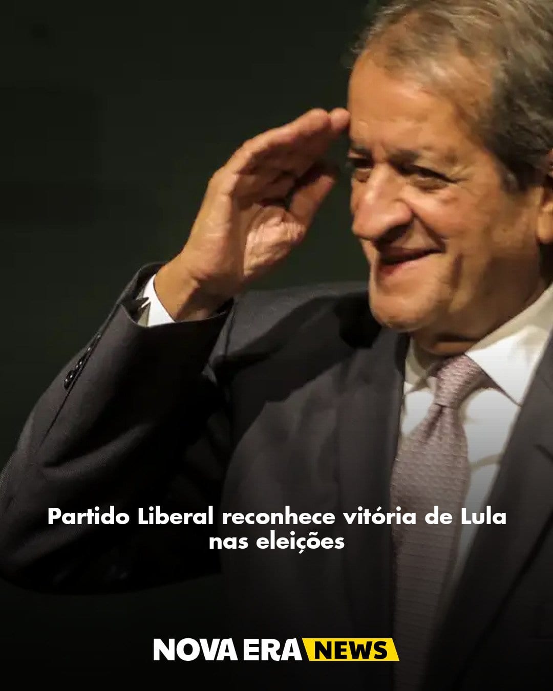 Partido Liberal reconhece vitória de Lula nas eleições