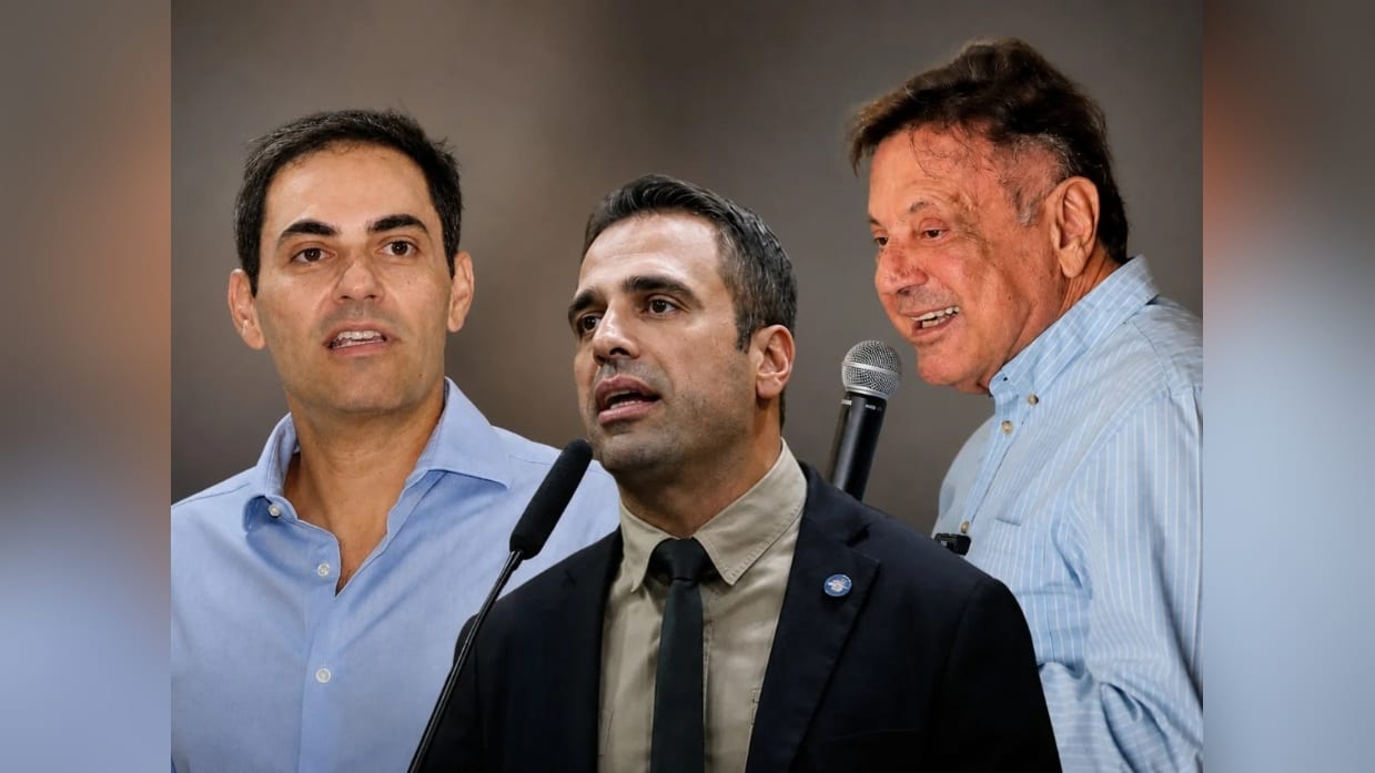 Arrecadação parcial: Jamil R$ 882,6 mil; Gustavo R$ 182,6 mil; Adib R$ 90,2 mil