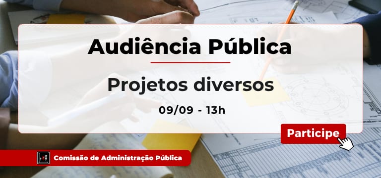 Apostas online, saúde e educação estão entre os temas da audiência pública da próxima quarta