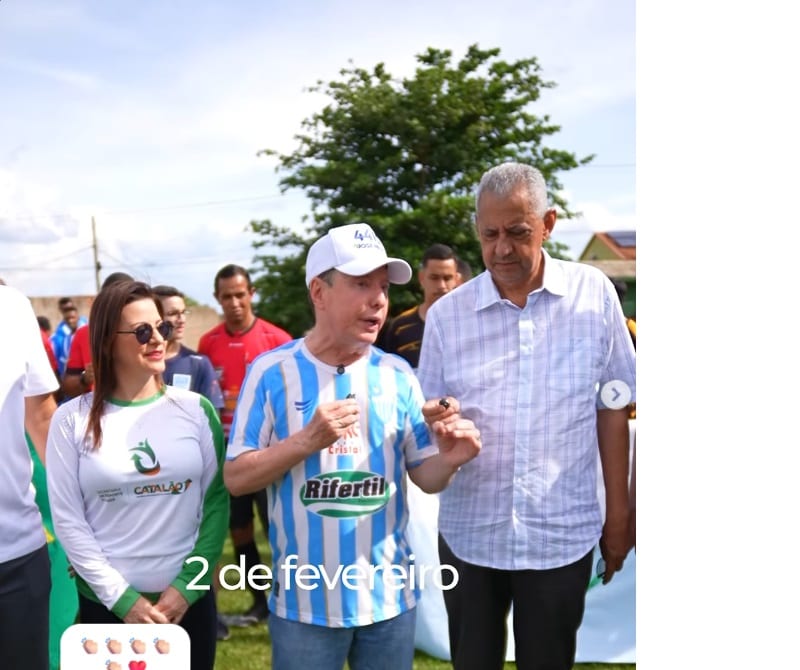 José Nelto anuncia recursos para iluminação e novo campo society no Estádio Alberto Mendes, em Catalão