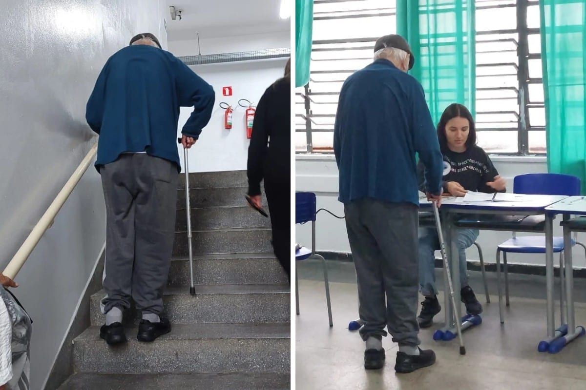 Aos 90 anos, idoso com infecção urinária decide votar antes de ir ao hospital no interior de SP
