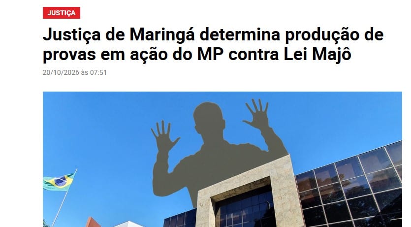 Juíza ordena produção de provas em ação sobre lei que criou 25 cargos em Maringá