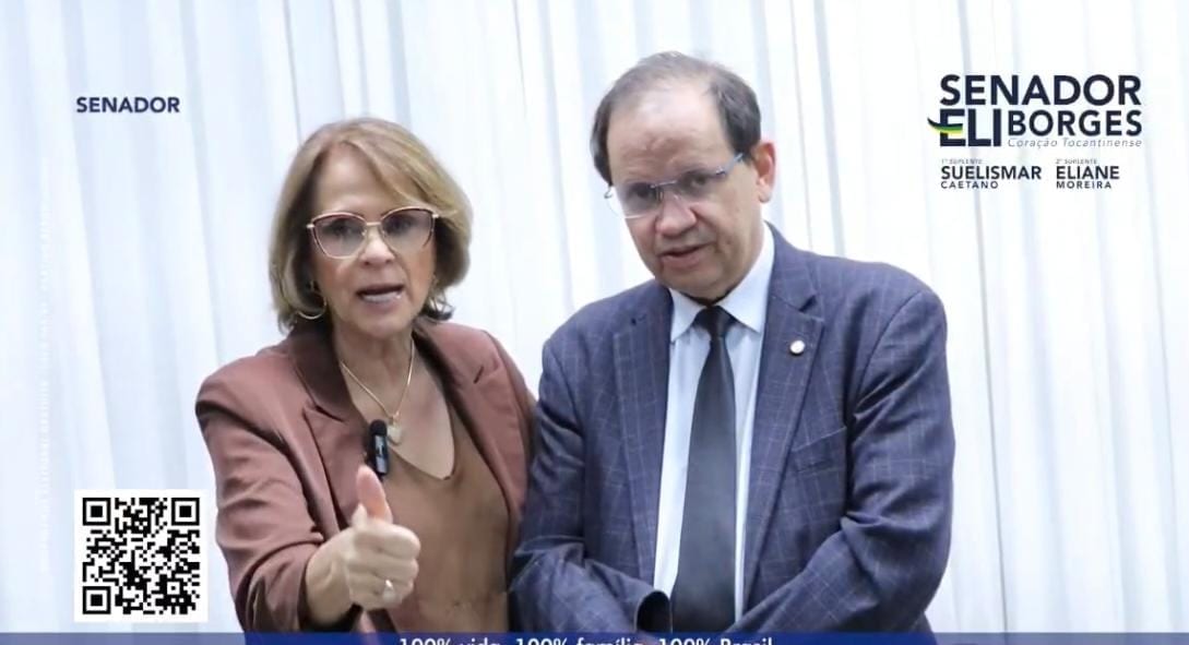 Damares Alves anuncia apoio a Eli Borges para o Senado pelo Tocantins
