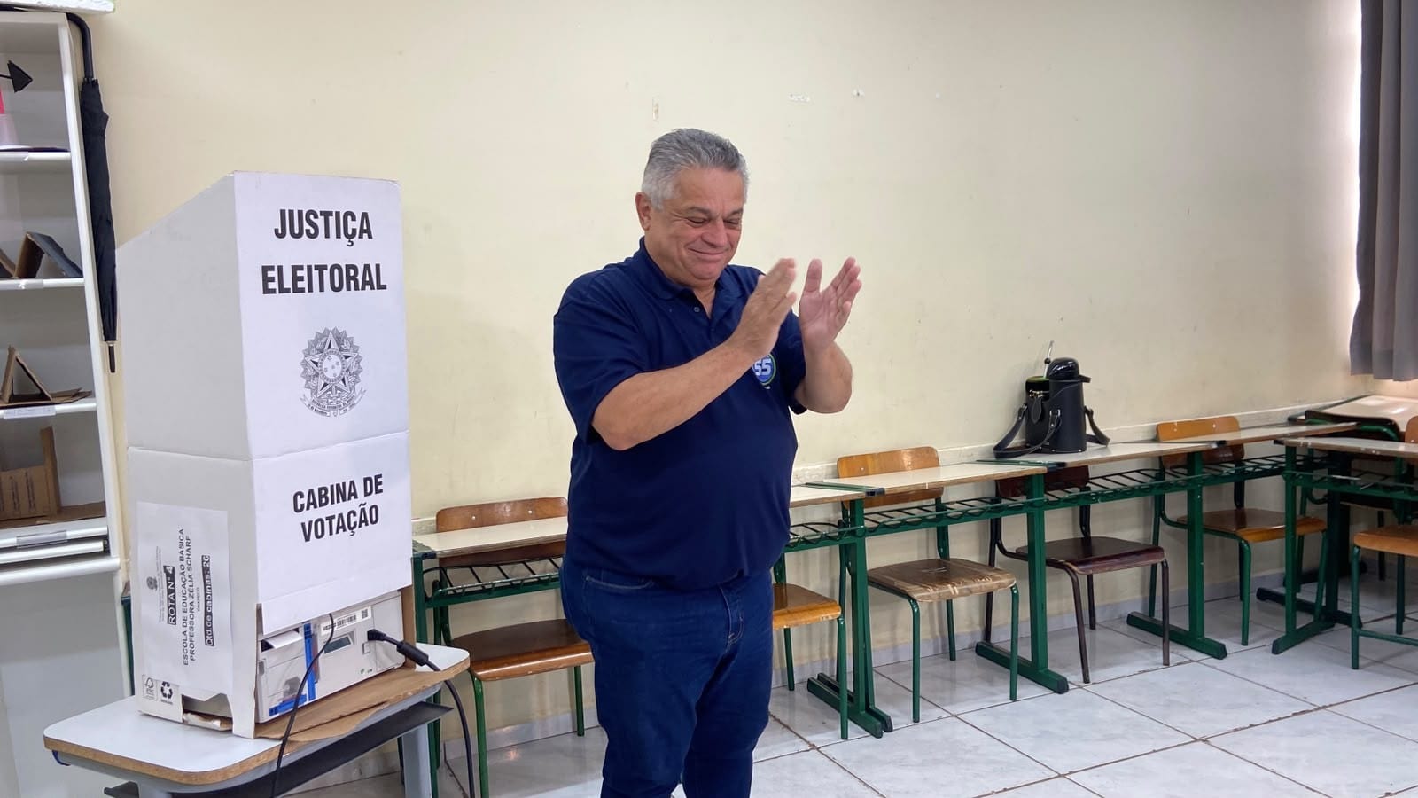 João Rodrigues (PSD) votou neste domingo (4) em Chapecó