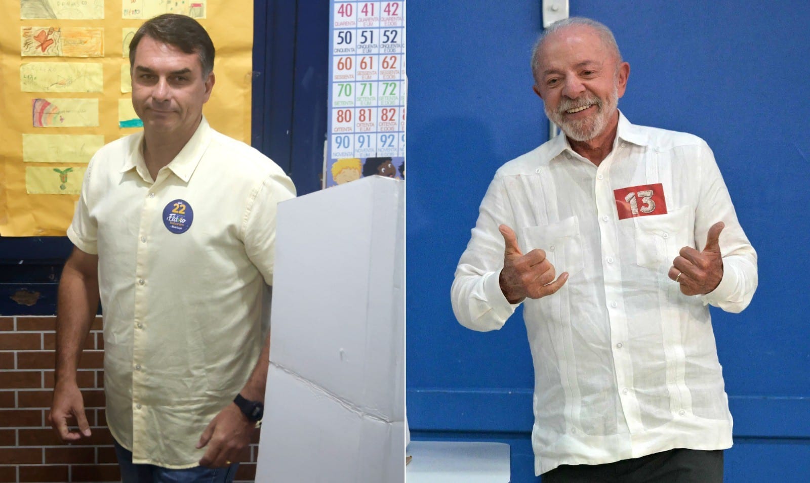 Flávio teve votação idêntica nos dois turnos em nove cidades; Lula, em uma