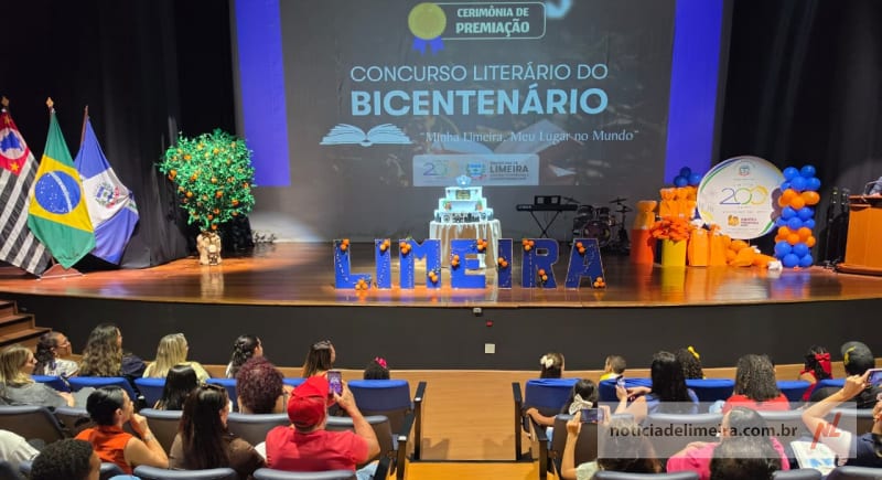 Concurso Literário do Bicentenário premia estudantes da rede municipal de Limeira