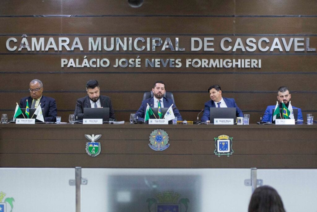 Câmara de Cascavel discute projetos de lei em sessão ordinária