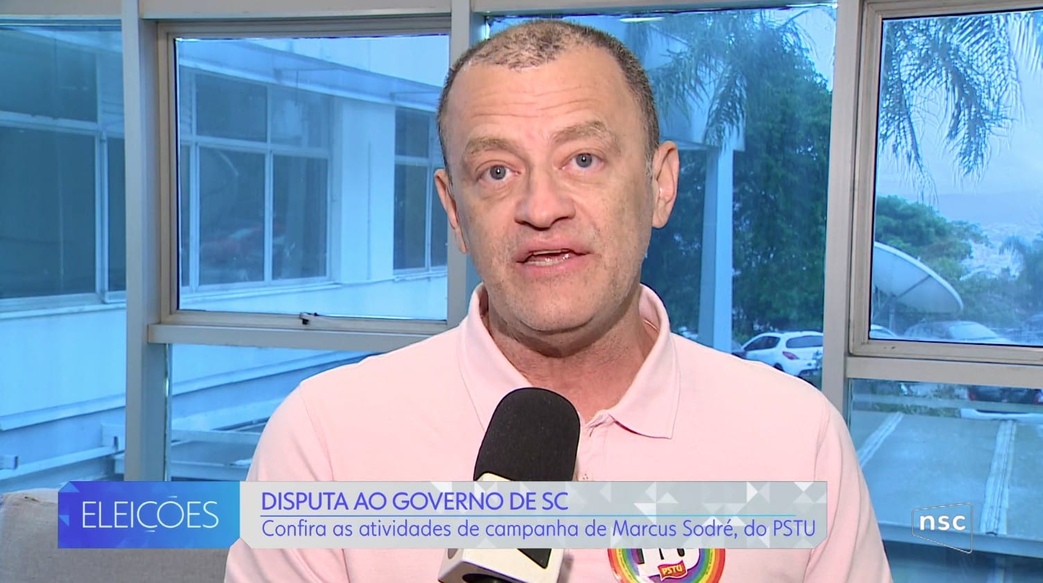 Professor Marcus Sodré panfletou na Udesc, deu entrevista e reuniu comitê em SC