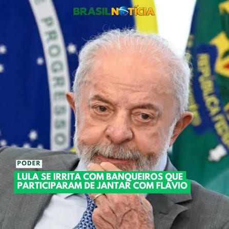 Lula reage à aproximação de Flávio com banqueiros e chama Faria Lima para jantar em Brasília